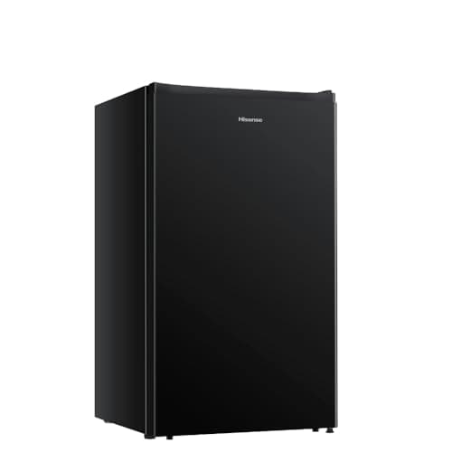 Frigorífico vertical Hisense 90 litros preto com porta reversível, 220v