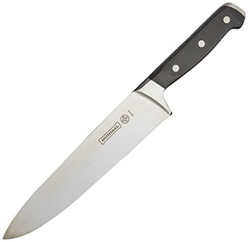 Faca de cozinha para carnes 8 polegadas Mundial Chef Kitchen 8810-8 com lâmina prateada e cabo preto