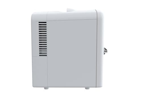 Frigidaire Mini refrigerador de geladeira pessoal branco, capacidade de 3,5 L para seis latas, incluindo plugues para saída de casa e carregador DC, 25 cm D x 18 cm L x 26 cm A