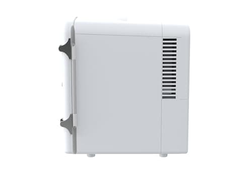 Frigidaire Mini refrigerador de geladeira pessoal branco, capacidade de 3,5 L para seis latas, incluindo plugues para saída de casa e carregador DC, 25 cm D x 18 cm L x 26 cm A