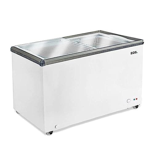 Freezer expositor horizontal EOS 247l, dupla ação, 220V, branco