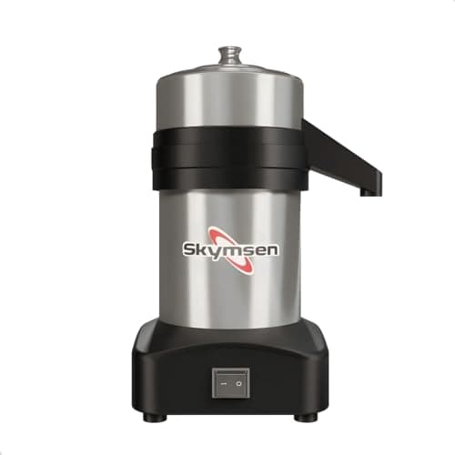 Extrator de sucos Skymsen Inox Exb 1/4cv em aço inoxidável, fundo branco