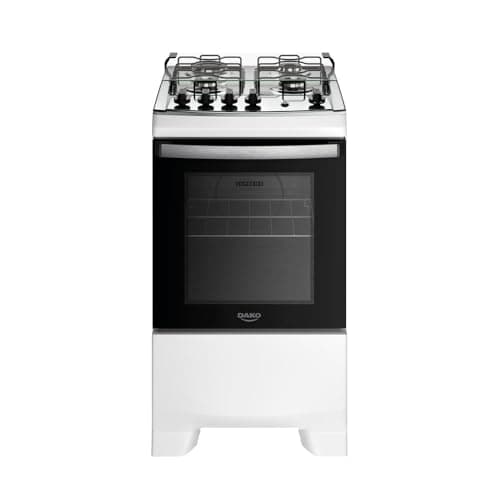 Fogão 4 Bocas Dako Supreme Branco Com Mesa De Inox Bivolt