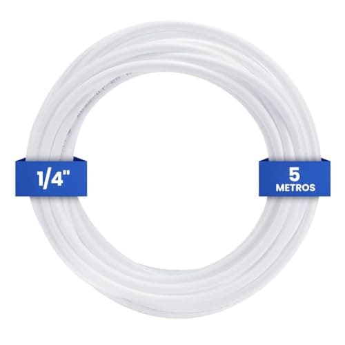 Mangueira ¼” Para Purificador Filtro de Água 5M Atóxica Compatível com Electrolux IBBL Consul Refil Universal Compatível com Gelágua Bebedouro Refrigerador Mangueira Aprovado INMETRO