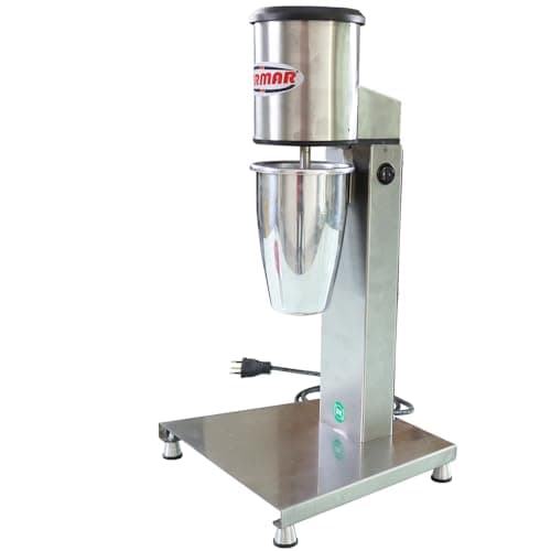 Batedor de Milk Shake 500 watts Profissional 127v em aço inoxidável com tigela de metal