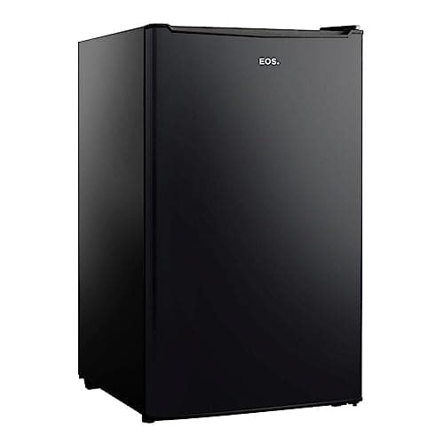 Frigobar EOS 93 litros Ice Compact Preto EFB101P 110V contra fundo branco