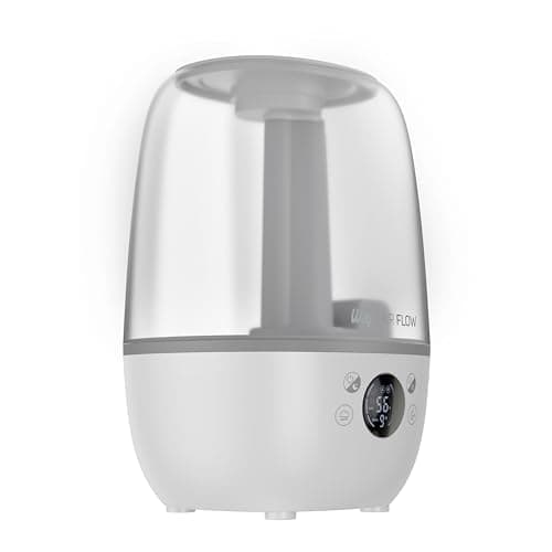 Umidificador de ar WAP Air Flow branco, digital, silencioso com display de temperatura.