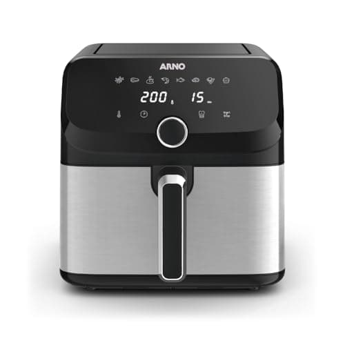 Fritadeira sem óleo Arno Mega Digital 7,5L Inox 1700W AFD7 110V