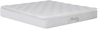 Umaflex Colchão Queen Size Itália com Pillow Top e Molas Ensacadas, Branco, 26x158x198cm, Tecido Jacquard, D28