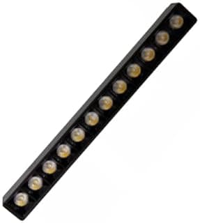 Luminária SMD pontual fixa 12w preta com LEDs amarelos para trilho magnético