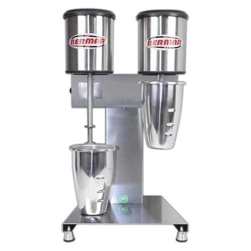 Batedor de Milk Shake Profissional Bermar com Dois Copos em Aço Inox 127V