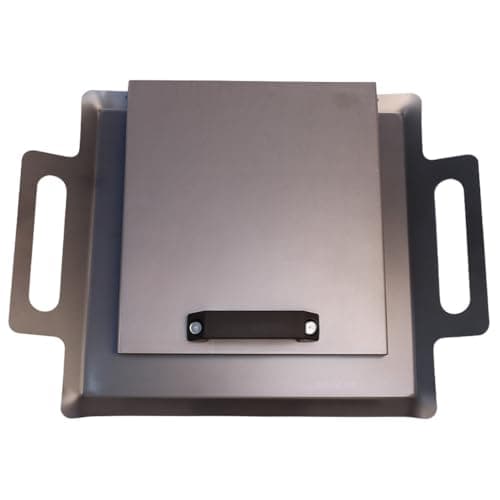 Chapinha Chapa Chapeira Bifeteira Quadrada Pequena 30x30 Com Prensa Tampa Industrial Para Fogão para Churrascos Familiares e Lanches Rápidos em Casa