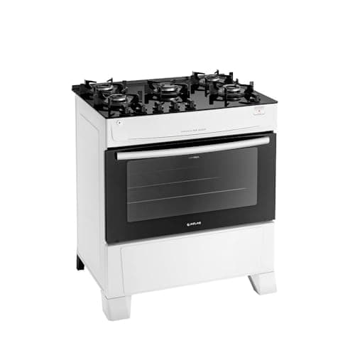 Fogão Atlas Mônaco Top Glass com Acendimento Automático 86,5 Litros Branco