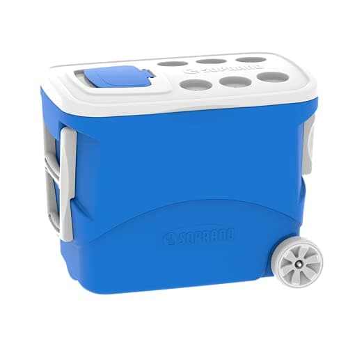 Caixa Térmica Tropical 50L com Rodas, Soprano, Azul, Grande