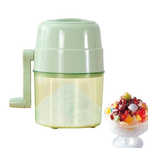 Máquina manual de raspadinha para gelo, sorvetes e doces, capacidade de 1 litro, verde claro