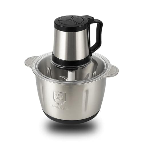 Multiprocessador 2000W 5 litros aço inoxidável com recipiente transparente