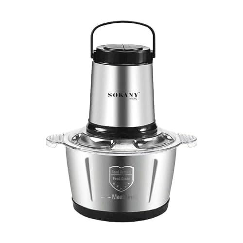 Moedor de Carne Elétrico 3L com 4 Lâminas Inox -SK101 (110v) em aço inoxidável