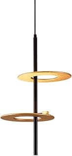 Lustre Pendente Nordecor Kote 2758 Preto/Dourado Led Bivolt PRETO/DOURADO 2758
