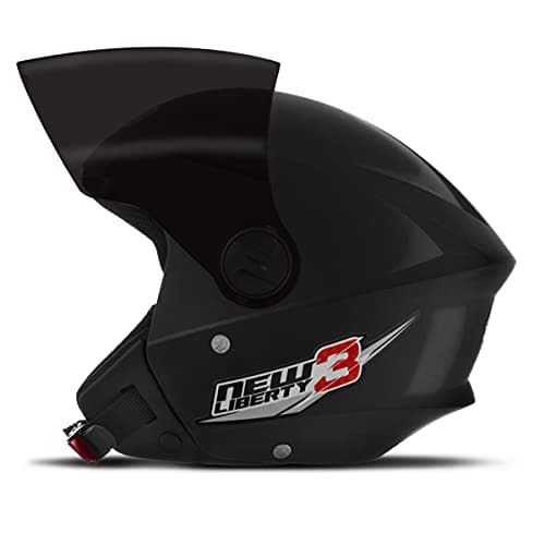 CAPACETE ABERTO PRO TORK NEW LIBERTY 3 SOLID PRETO TAM. 58 VIS. FUMÊ