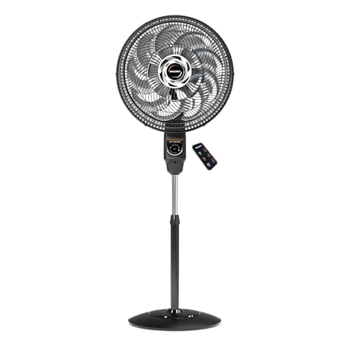 Ventilador de Coluna Mallory Max Control Com Controle Remoto 140W, Silencioso, Com Hélice de15 pás, Grade Especial em Sistema TS, Máxima Vazão e Mínimo Ruído - PR-GR - 127V