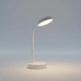 Luminária de mesa LED com haste flexível, branco