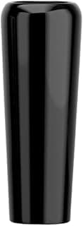 Vaso decorativo de fibra de vidro preto, formato cilíndrico, 80cm, estilo vietnamita.