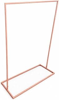Arara Ilha Desmontável para Roupas Expositor Comercial Moderno para Lojas, Boutiques e Vestuário, Estrutura Resistente e Prática (Rose)