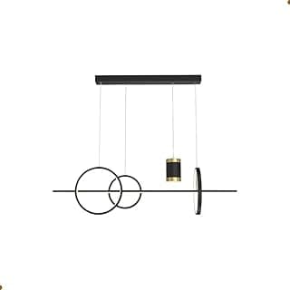 Pendente LED Luminatti Zirco 2 com design moderno de metal preto e silicone, iluminação LED, 3000K, 4000K e 6000K.