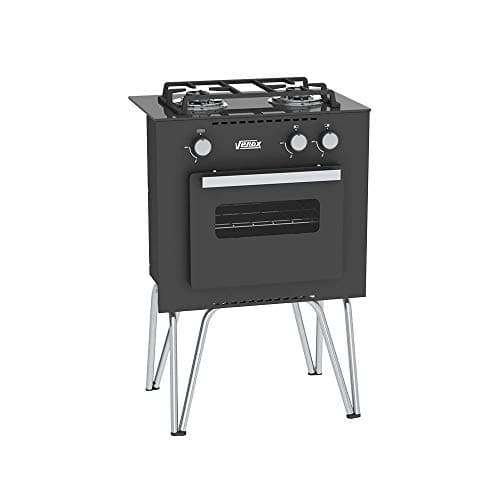 FOGAO A GAS MINI COOK 2 Q PRETO FOSCO GAS GLP