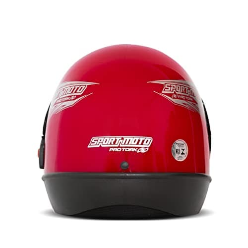 CAPACETE FECHADO PRO TORK SPORT MOTO LIGHT VERMELHO TAM. 56