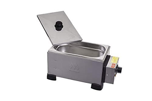 Derretedeira de aço inoxidável Marchesoni Profissional 2.5 kg, 220V, tampa aberta