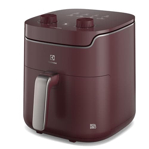 Air Fryer Electrolux p/Rita Lobo 5,6L Vermelha Escura Efficient Economia de Energia 1400W (EAF41) - 220V