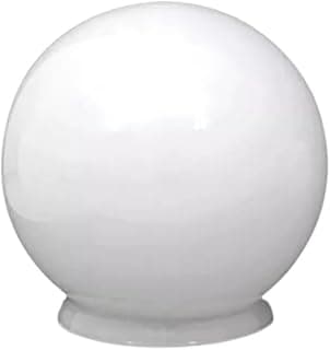 Globo de vidro leitoso 10x20 para iluminação