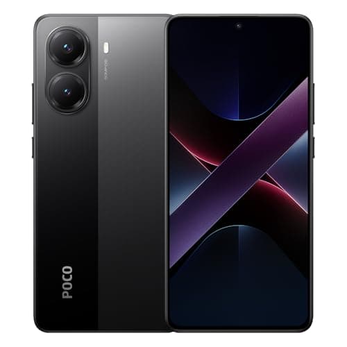 Smartphone Xiaomi Poco X7 Pro 5G NFC Black - vista frontal e traseira