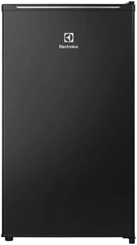 Frigobar Electrolux 90L preto com controle de temperatura, frontal