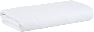 Capa de edredom king size branco Buddemeyer, tecido cetim 300 fios, algodão penteado