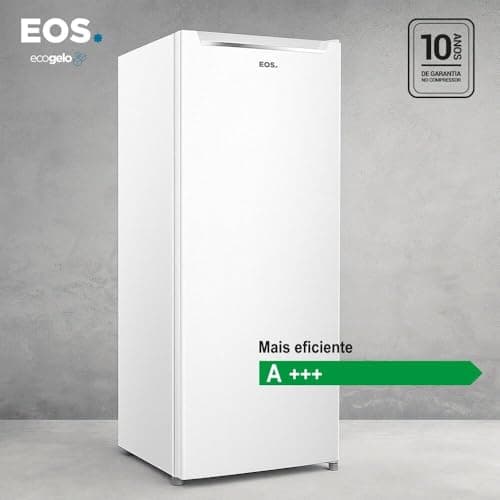 Freezer Vertical Eos 176 Litros Ecogelo Branco Efv250 220v