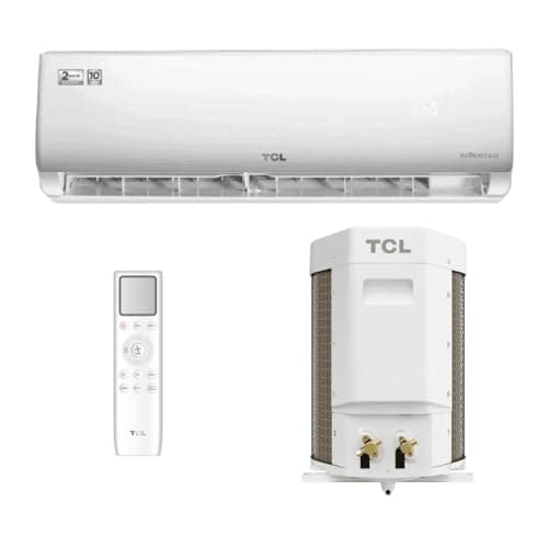 Ar condicionado TCL Split Hi Wall Elite Inverter 12.000 BTUs com controle remoto e unidades interna e externa brancas