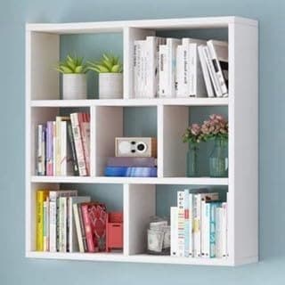 NICHO CUBO PRATELEIRA 90X90CM BRANCO ESTANTE ORGANIZADOR MULTIFUNCIONAL PARA DECORAÇÃO, LIVROS E PORTA OBJETOS