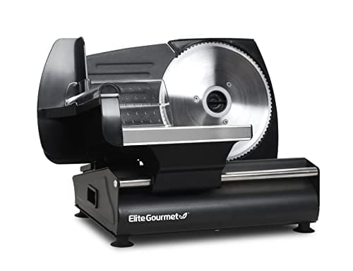 Cortador elétrico de carne Elite Gourmet Ultimate Precision com lâmina de aço inoxidável