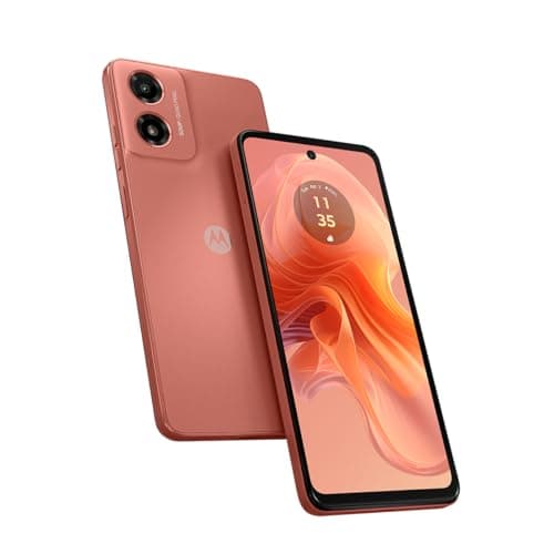 Smartphone Motorola Moto g04s - 128GB 8GB (4GB RAM+4GB Ram Boost) AI Camera 16MP sensor FPS lateral Coral