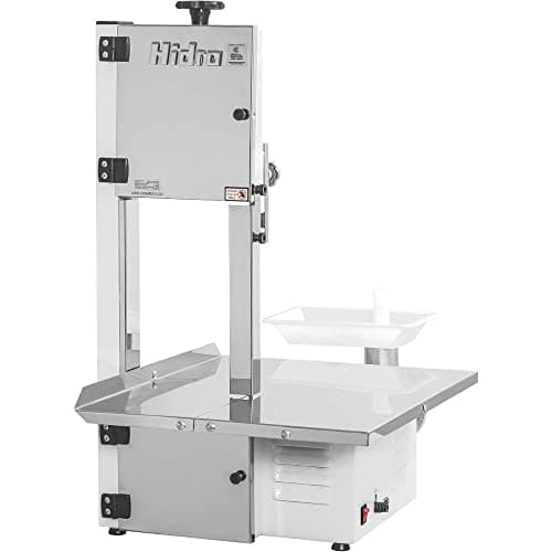 Serra de fita 3 em 1 com moedor 1/2 em aço inox da marca Hidro, modelo HB800M