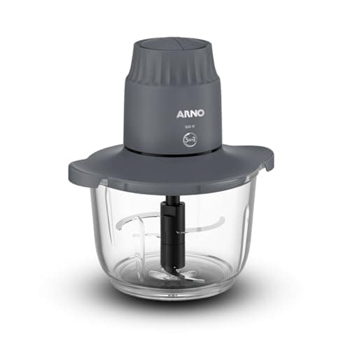 Processador de Alimentos Arno Choppeo CH01, 500W, Recipiente de Vidro 2L, 2 Velocidades, 4 Lâminas Inox, Tampa de Conservação e Base Antiderrapante, 110V