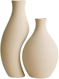Trio de Vasos Decorativos em Cerâmica Fosca - Modelos Modernos para Sala de Estar