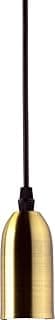 Pendente de iluminação Taschibra Dot Metal Longo 15050655, acabamento ouro, haste preta
