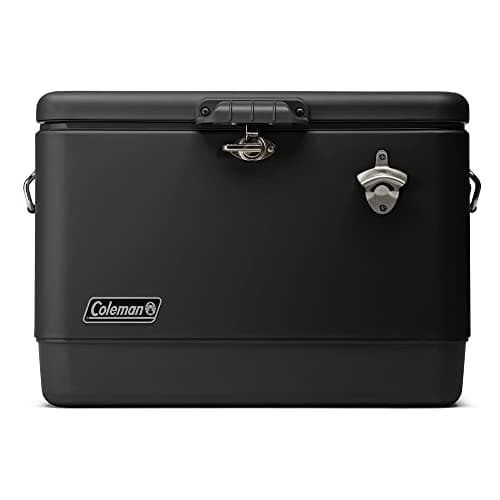 Caixa Térmica Reunion™ 54QT 51L Aço Inoxidável All Black Coleman