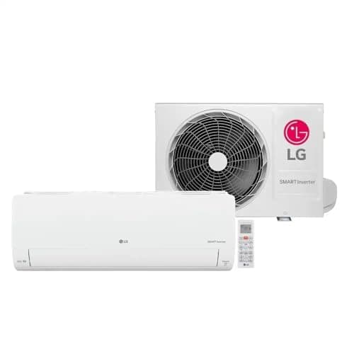 Ar condicionado split LG branco com controle remoto