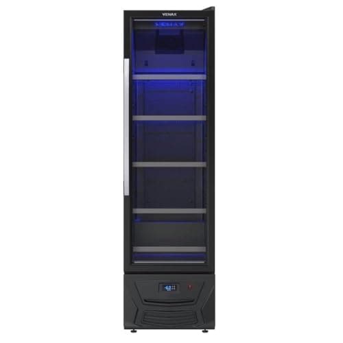 Expositora Cervejeira Venax Blue Light 200 Litros Preto Fosco Expvqcdbl209 127v 32179