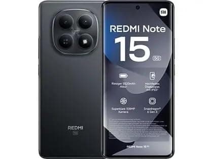 Smartphone Xiaomi Redmi Note 15 5G 256GB 8GB RAM Preto