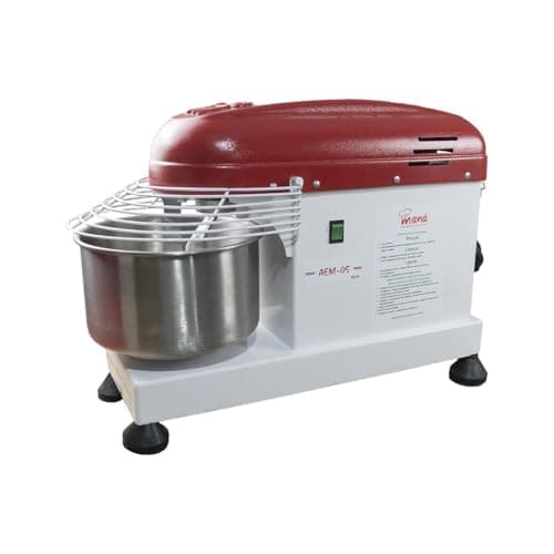 Amassadeira Espiral 5kg Maná Bivolt AEM-05 vermelha e branca